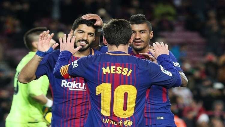 ميسي يعانق التاريخ وبرشلونة يقبض على ليفانتي