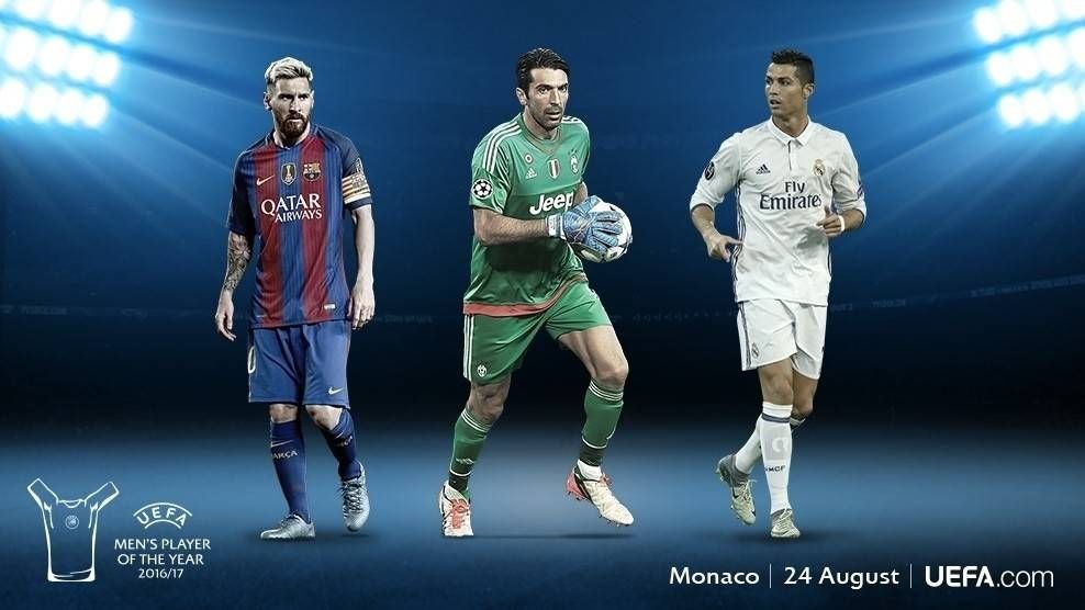 ميسي ورونالدو وبوفون يتنافسون على أفضل لاعب
