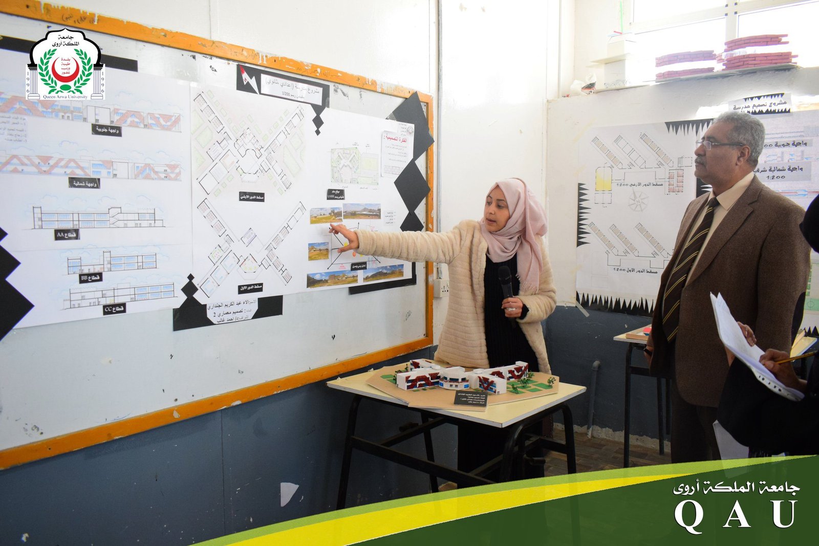 بدء مناقشة مشاريع التصميم المعماري في قسم الهندسة المعمارية (مستوى ثاني)