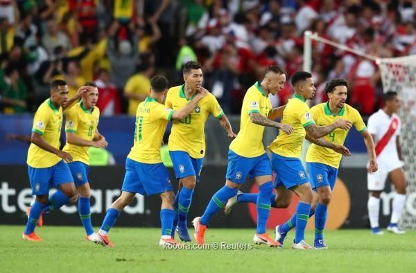  البرازيل تعبر بيرو نحو اللقب التاسع في كوبا أمريكا