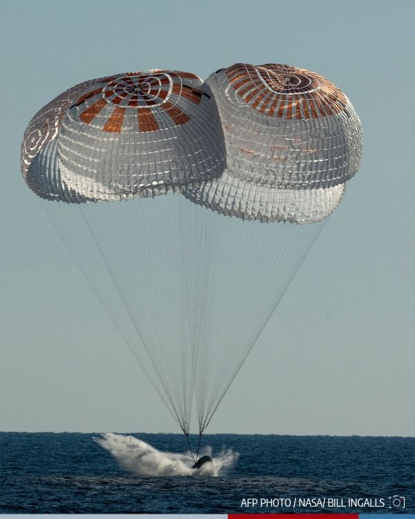 كبسولة لـ"سبيس إكس" تعيد أربعة رواد للأرض بعد مهمة بمحطة الفضاء الدولية - صحيفة الجامعة