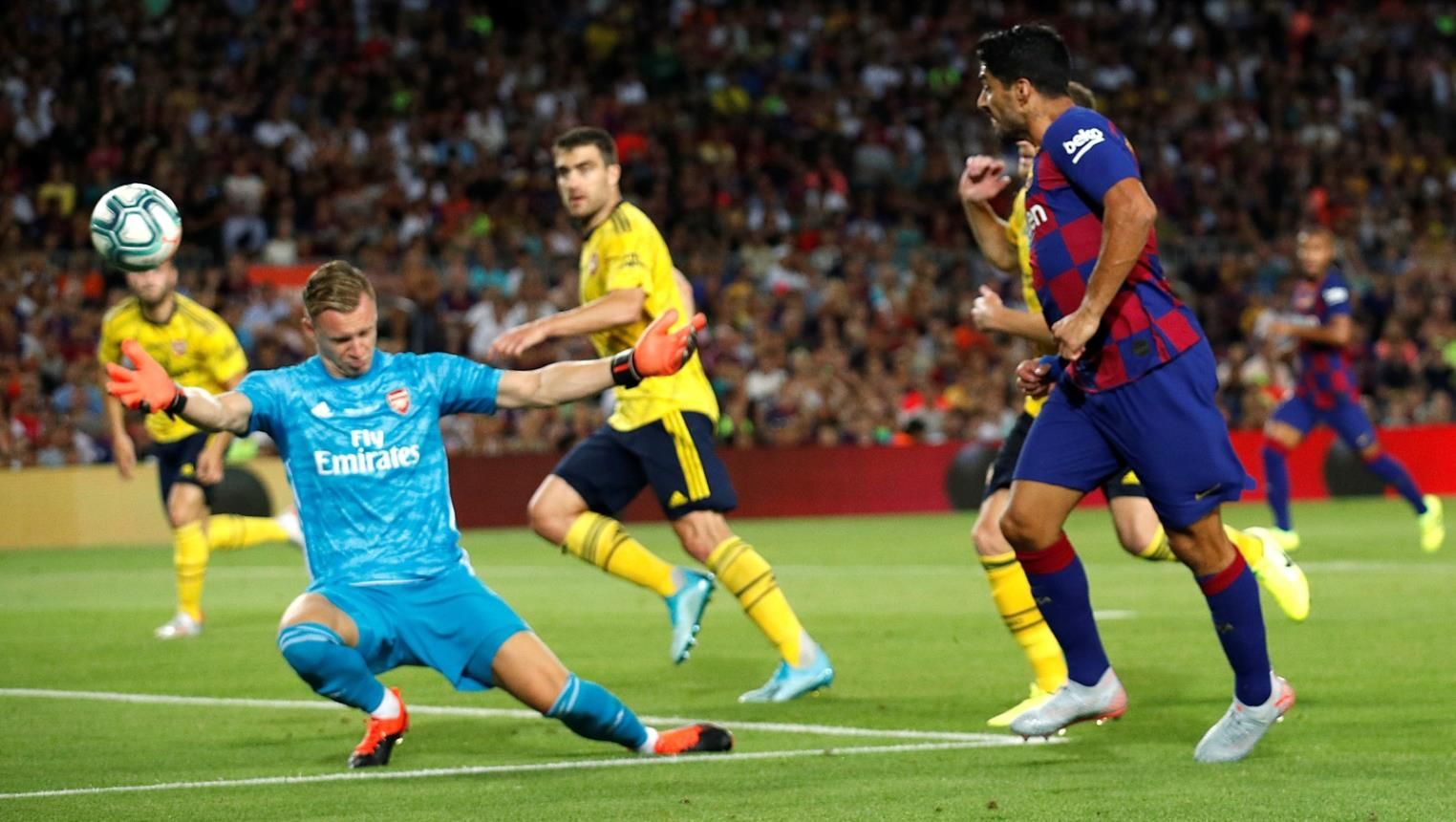 شاهد.. برشلونة يهزم أرسنال بهدف قاتل وميسي يوجه رسالة لجماهيره - صحيفة الجامعة