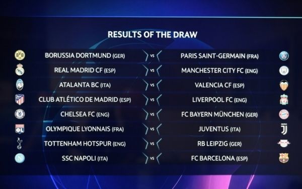 ريال مدريد يواجه مانشستر سيتي.. نتائج قرعة ثمن نهائي دوري الأبطال - صحيفة الجامعة