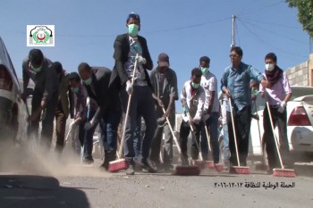 جامعة الملكة اروى تشارك في الحملة الوطنية للنظافة 12/ 12 /2016