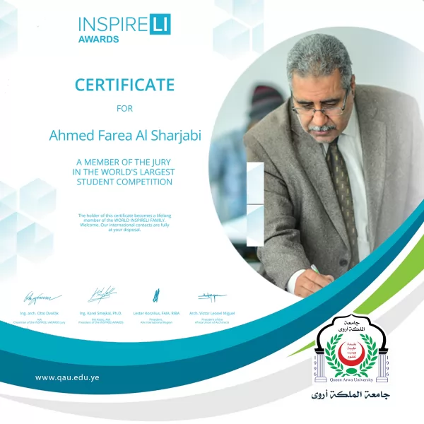 Dr. Ahmed Ghaleb Al-Sharjabi is a member of the jury of the largest international competition for architects